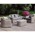 black PE round rattan furniture